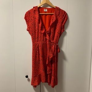 Aritzia Size 4 Ruffle Wrap Dress